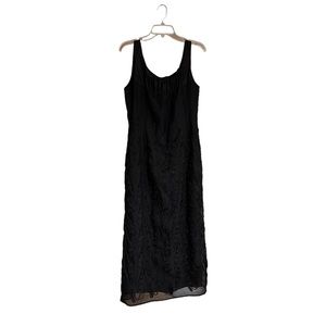 Molton Sheer sleeveless cocktail dress